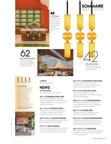 Elle Decoration France Inhaltsverzeichnis