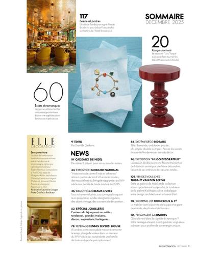 Elle Decoration France Inhaltsverzeichnis