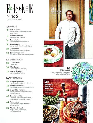 Elle à table (F) Inhaltsverzeichnis