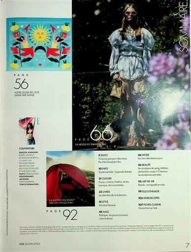 ELLE France Inhaltsverzeichnis