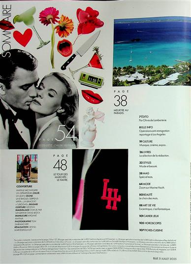 ELLE France Inhaltsverzeichnis