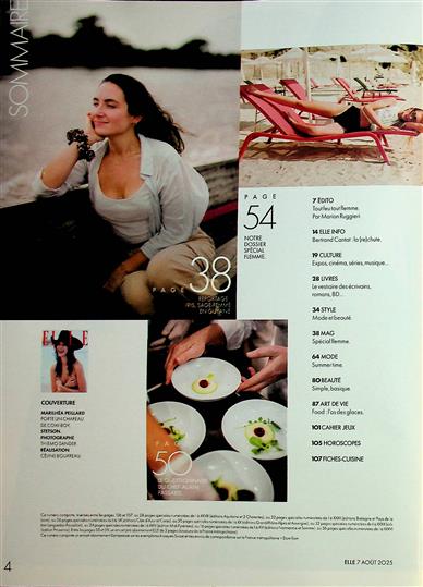 ELLE France Inhaltsverzeichnis