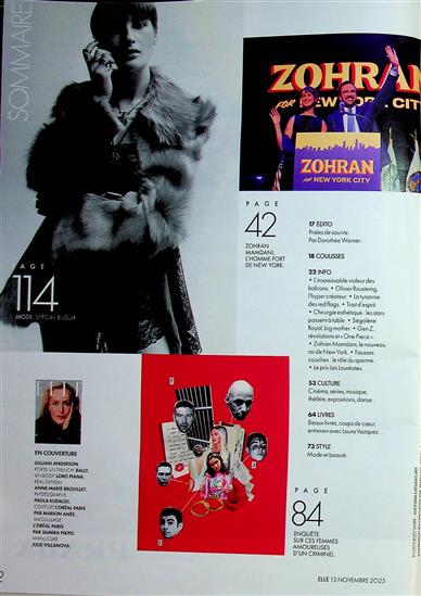 ELLE France Inhaltsverzeichnis