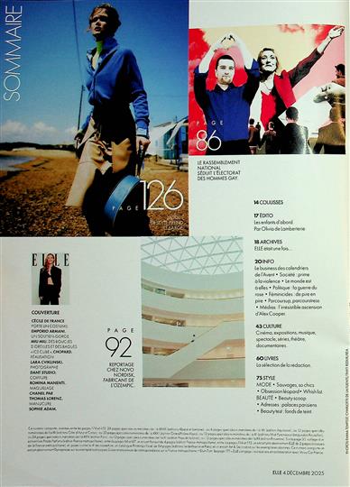 ELLE France Inhaltsverzeichnis