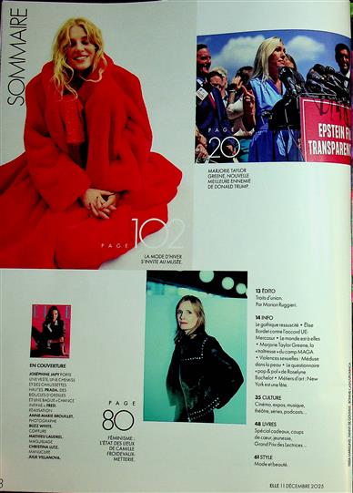 ELLE France Inhaltsverzeichnis