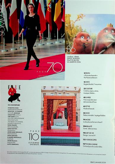 ELLE France Inhaltsverzeichnis