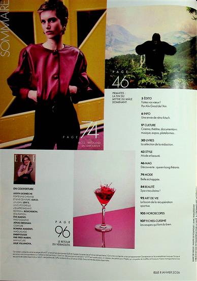 ELLE France Inhaltsverzeichnis