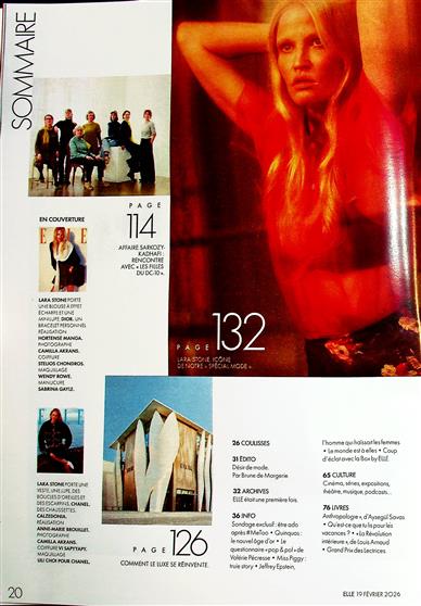 ELLE France Inhaltsverzeichnis