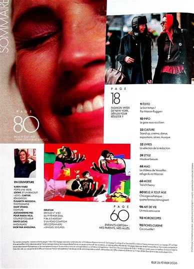 ELLE France Inhaltsverzeichnis