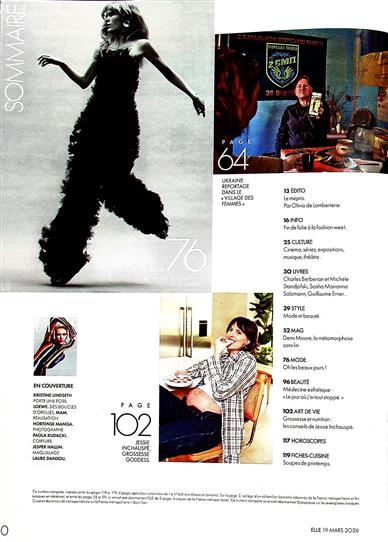 ELLE France Inhaltsverzeichnis