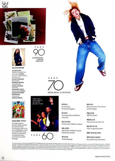 ELLE France Inhaltsverzeichnis