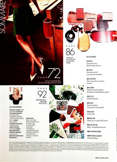 ELLE France Inhaltsverzeichnis