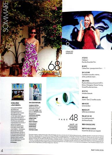 ELLE France Inhaltsverzeichnis