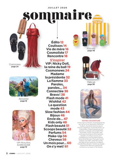 Cosmopolitan (F) Inhaltsverzeichnis