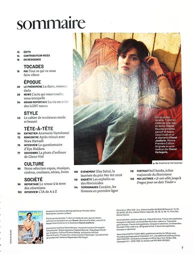 Marie Claire France Inhaltsverzeichnis