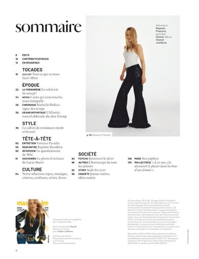 Marie Claire France Inhaltsverzeichnis
