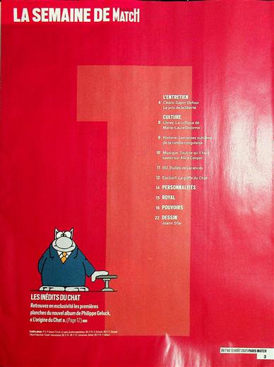 Paris Match Inhaltsverzeichnis