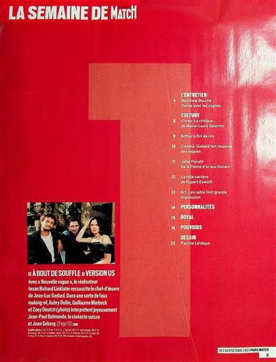 Paris Match Inhaltsverzeichnis