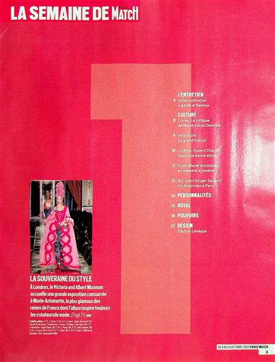 Paris Match Inhaltsverzeichnis