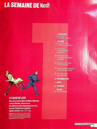 Paris Match Inhaltsverzeichnis