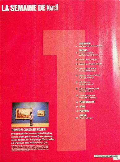 Paris Match Inhaltsverzeichnis