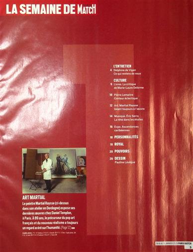 Paris Match Inhaltsverzeichnis