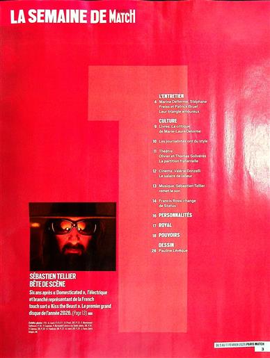 Paris Match Inhaltsverzeichnis