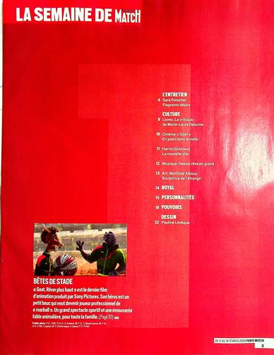 Paris Match Inhaltsverzeichnis