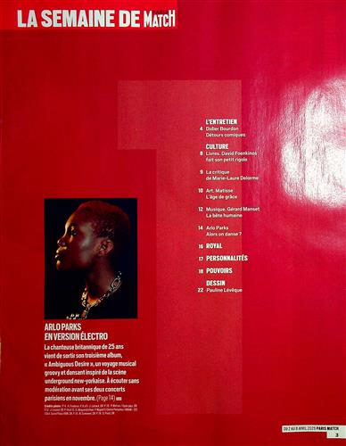 Paris Match Inhaltsverzeichnis