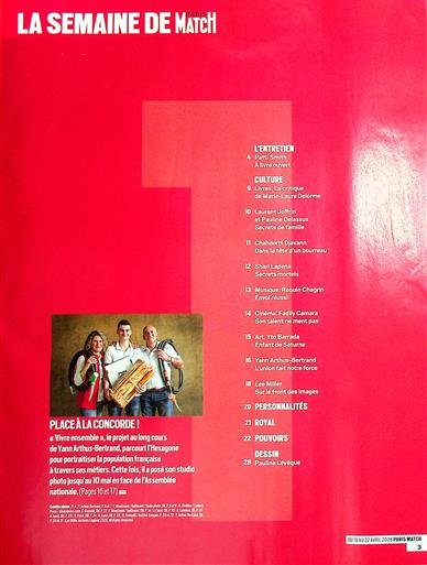 Paris Match Inhaltsverzeichnis
