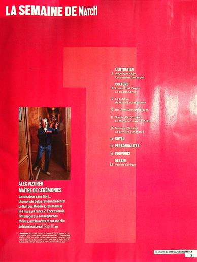 Paris Match Inhaltsverzeichnis
