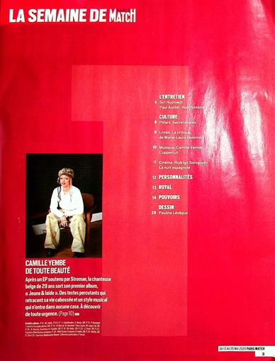 Paris Match Inhaltsverzeichnis