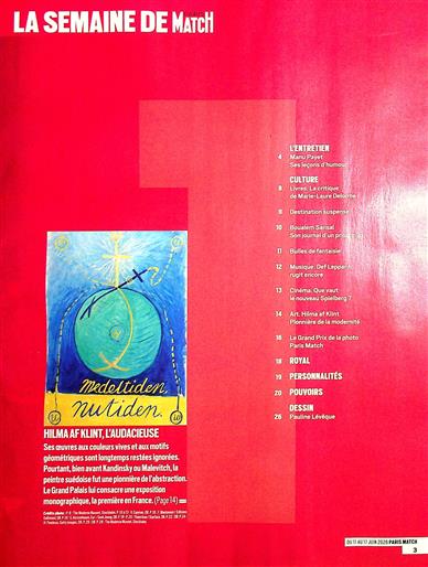 Paris Match Inhaltsverzeichnis