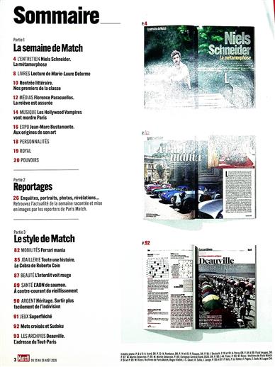 Paris Match Inhaltsverzeichnis