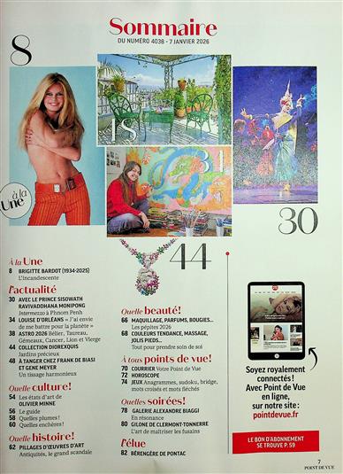 Point de Vue Inhaltsverzeichnis