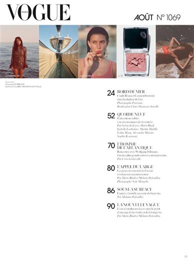 Vogue Paris Inhaltsverzeichnis