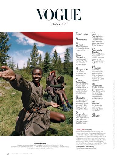 Vogue US Inhaltsverzeichnis
