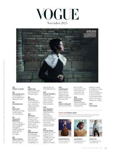 Vogue US Inhaltsverzeichnis