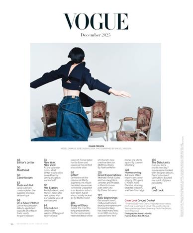 Vogue US Inhaltsverzeichnis