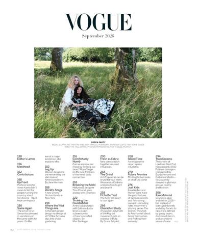 Vogue US Inhaltsverzeichnis