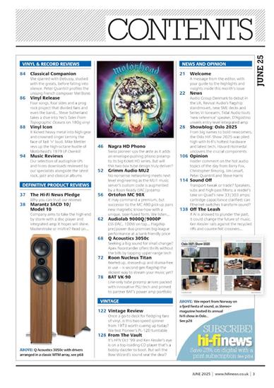 Hifi News (UK) Inhaltsverzeichnis