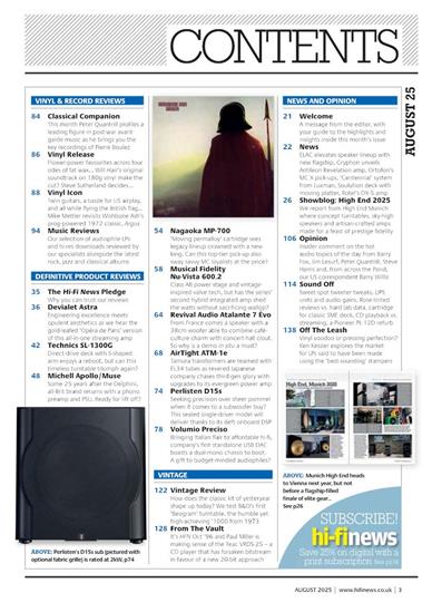 Hifi News (UK) Inhaltsverzeichnis