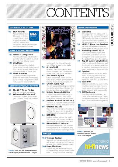 Hifi News (UK) Inhaltsverzeichnis