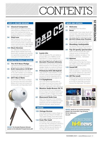 Hifi News (UK) Inhaltsverzeichnis