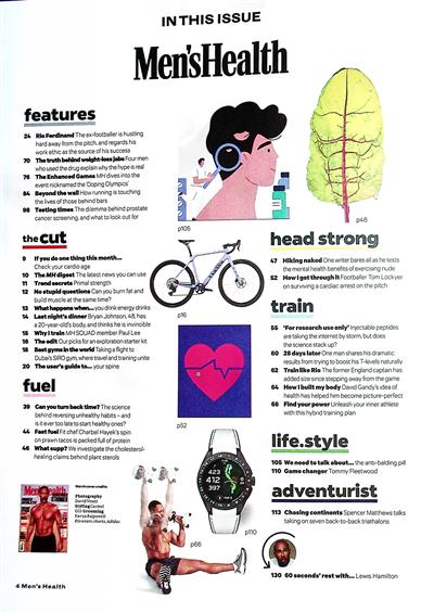 Men's Health UK Inhaltsverzeichnis