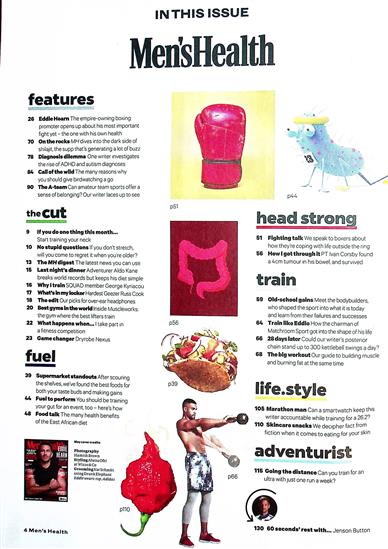 Men's Health UK Inhaltsverzeichnis