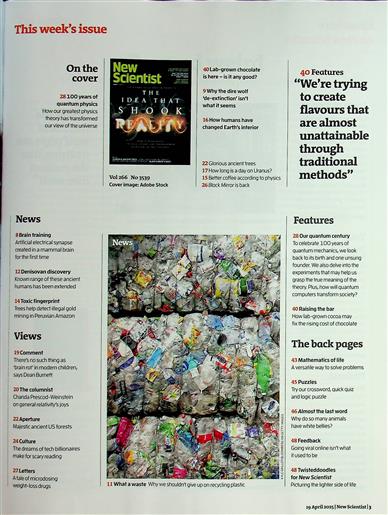 New Scientist England Inhaltsverzeichnis