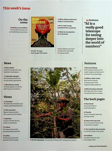 New Scientist England Inhaltsverzeichnis