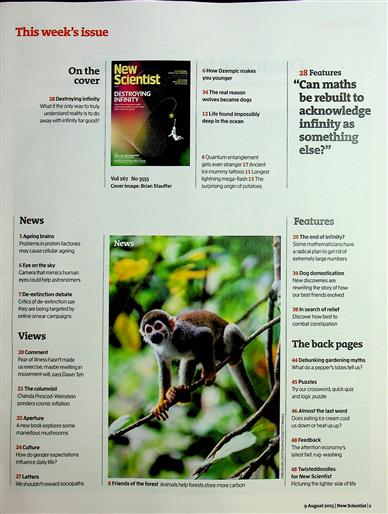 New Scientist England Inhaltsverzeichnis
