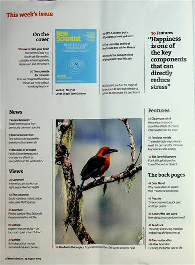New Scientist England Inhaltsverzeichnis